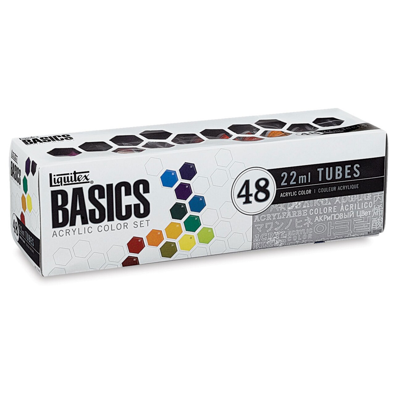 Liquitex Basics Acrylic Paints - Set of 48, Assorted Colors, 22 ml